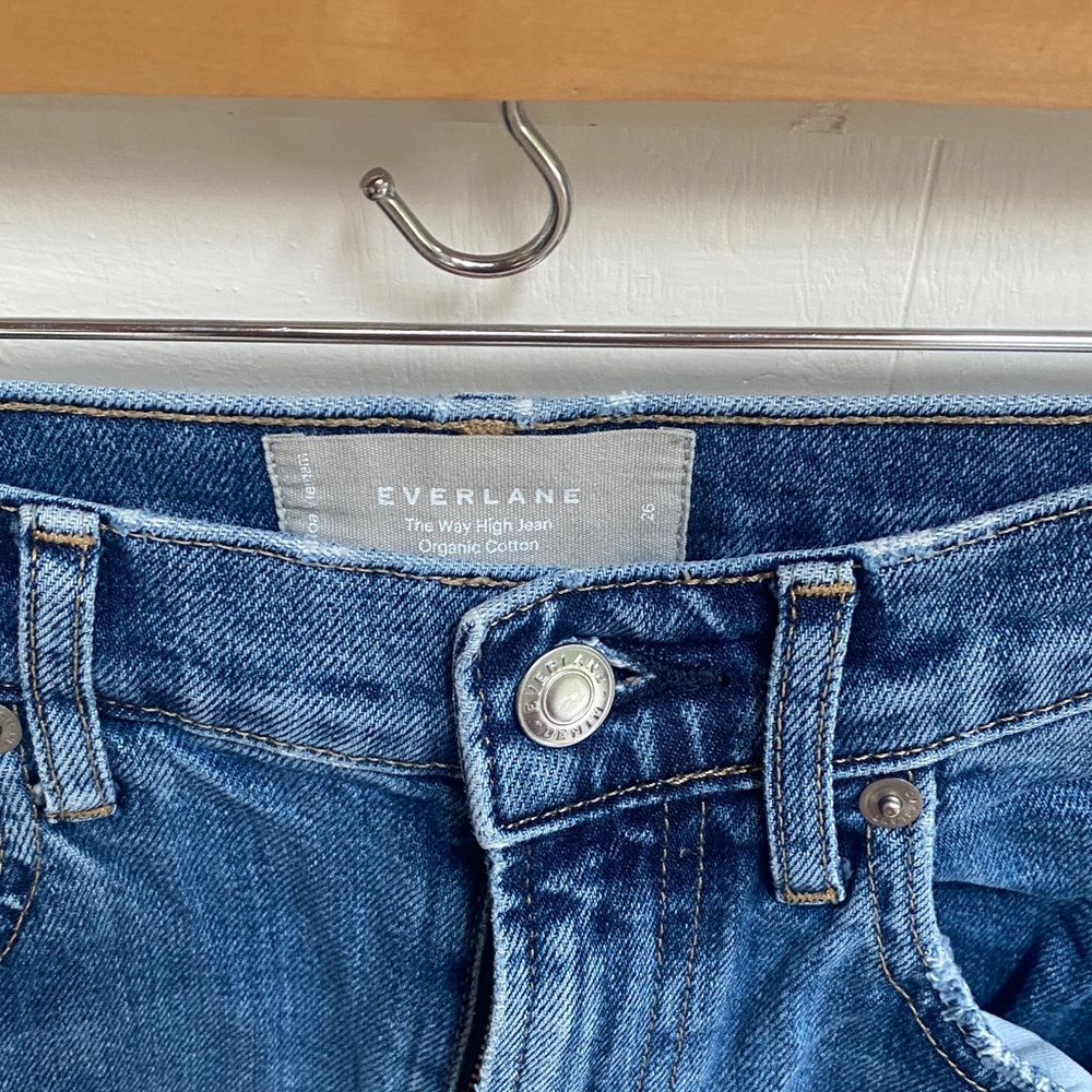 Everlane High Rise Women's cropped Jeans in Blue